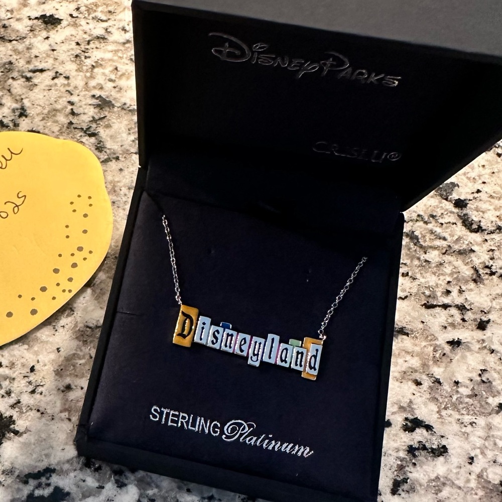 NWT Disneyland Marquee Necklace